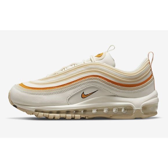 Nike Air Max 97 DQ8594-001 Women's Cream/Orange Running Sneaker Shoes NR2315 - Picture 6 of 7